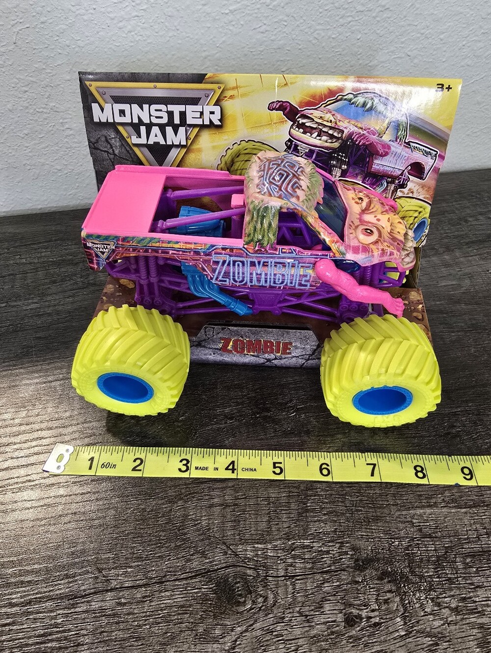 Monster Jam Zombie Monster Truck Toy - Pink and Yellow